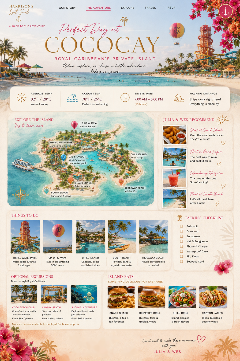 Perfect Day at CocoCay approved design